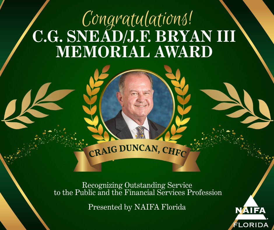 Congratulations to Craig Duncan, recipient of the C.G. Snead / J.F. Bryan, III Memorial Award for Outstanding Service. Craig’s leadership, integrity, &amp; commitment to serving others truly reflect the spirit of this distinguished recognition. Learn More: hubs.ly/Q046Yczj0.