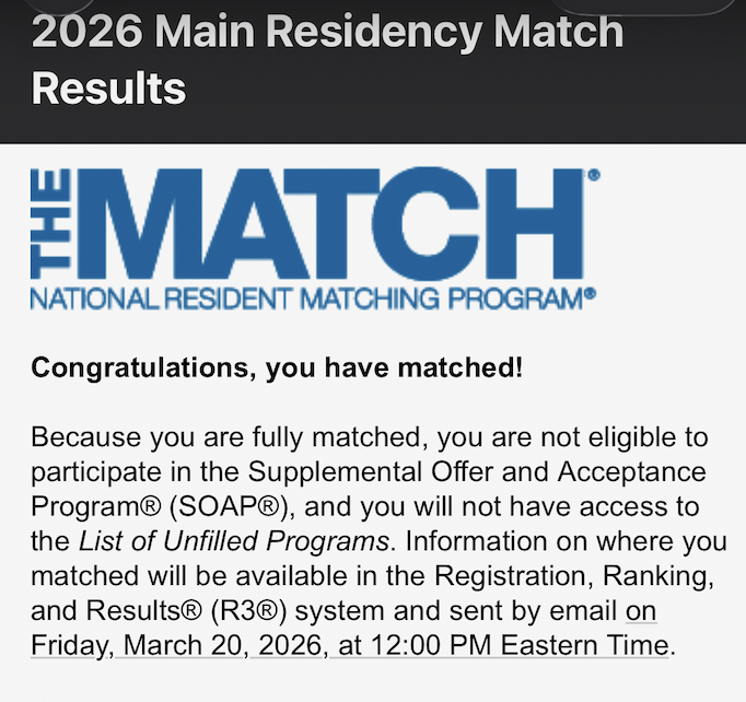 AustinLui7's tweet photo. I am very grateful to have matched into neurosurgery residency! It is a dream come true.

Thanks for all my mentors, friends, family and loved ones who supported and believed in me all this time. I cannot thank you enough.

#Match2026 https://t.co/PPwvLIMr8P