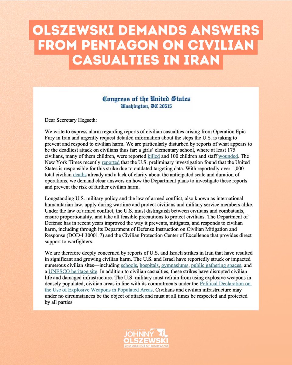 Rep. Johnny Olszewski tweet media