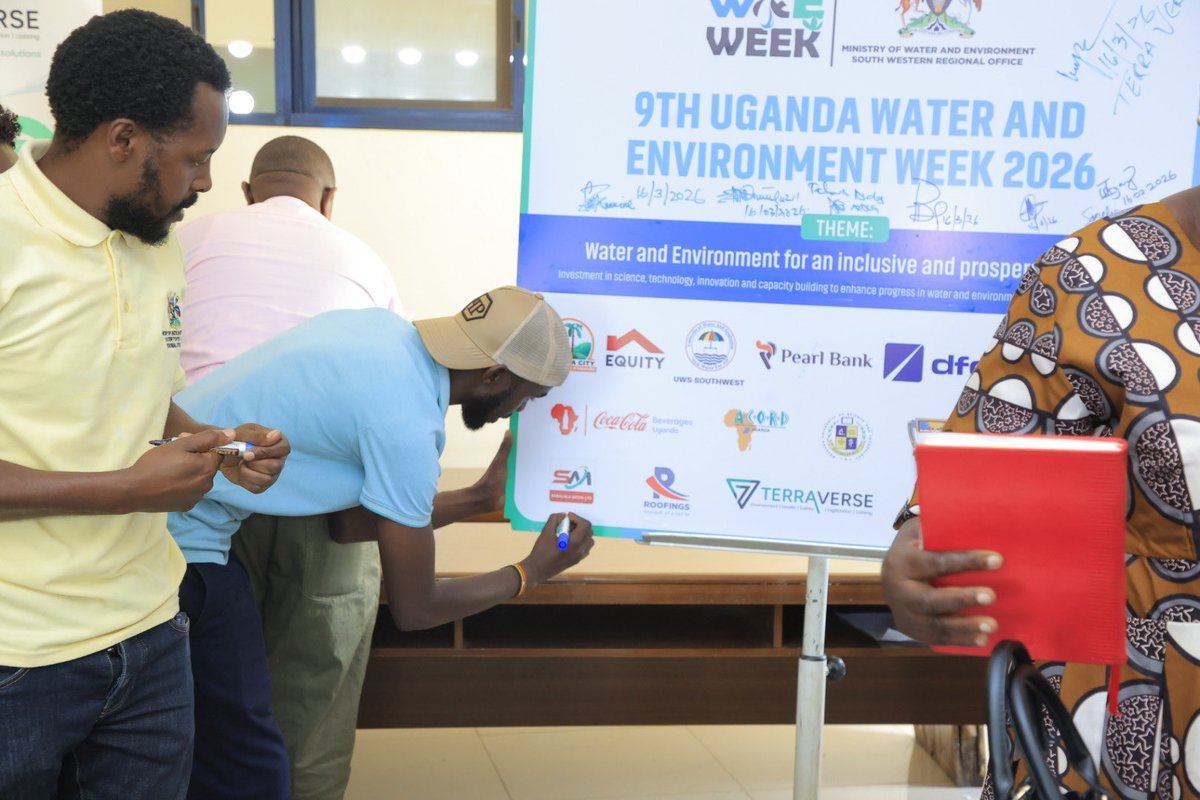 MichealTumwa's tweet photo. Theme : Water and environment for an inclusive and prosperous Uganda 🇺🇬 accelerating progress in water and environment through science , technology,innovations and capacity building @RoofingsGroupUG https://t.co/mEUo4OBHGE