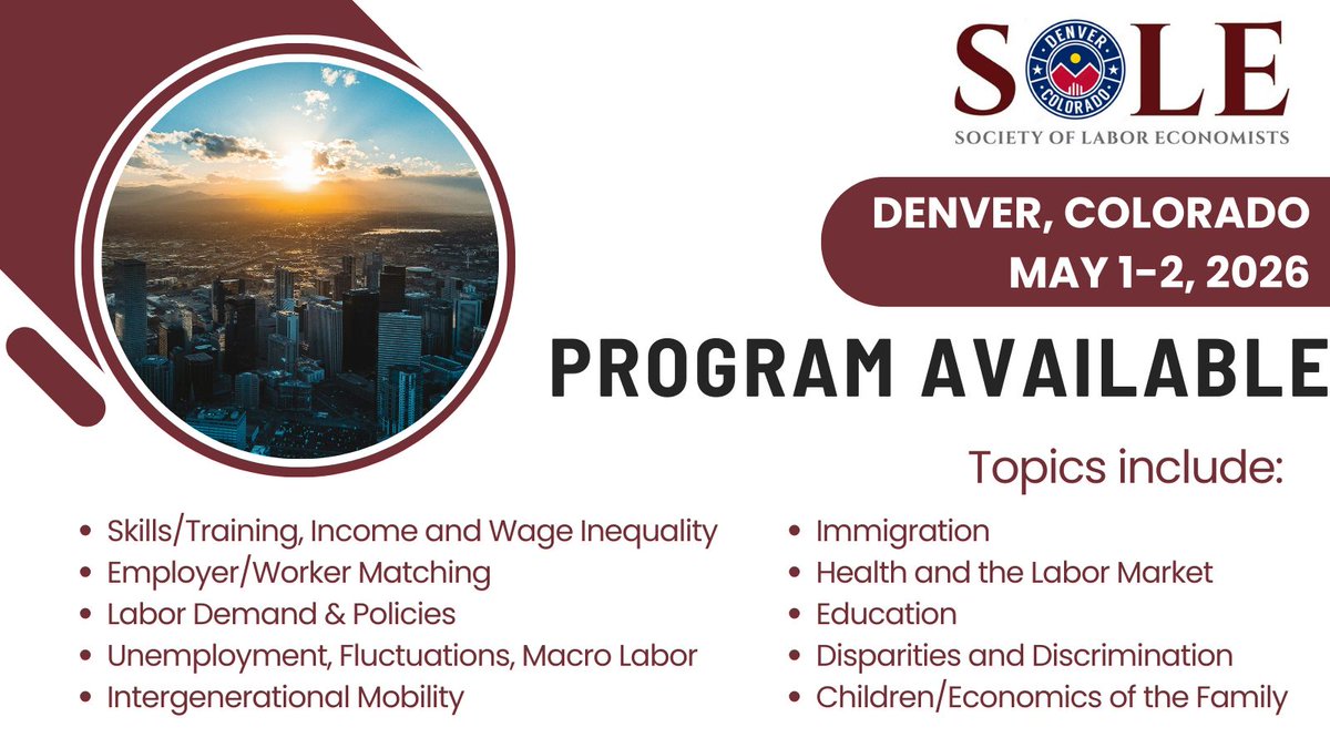 Society of Labor Economists tweet media