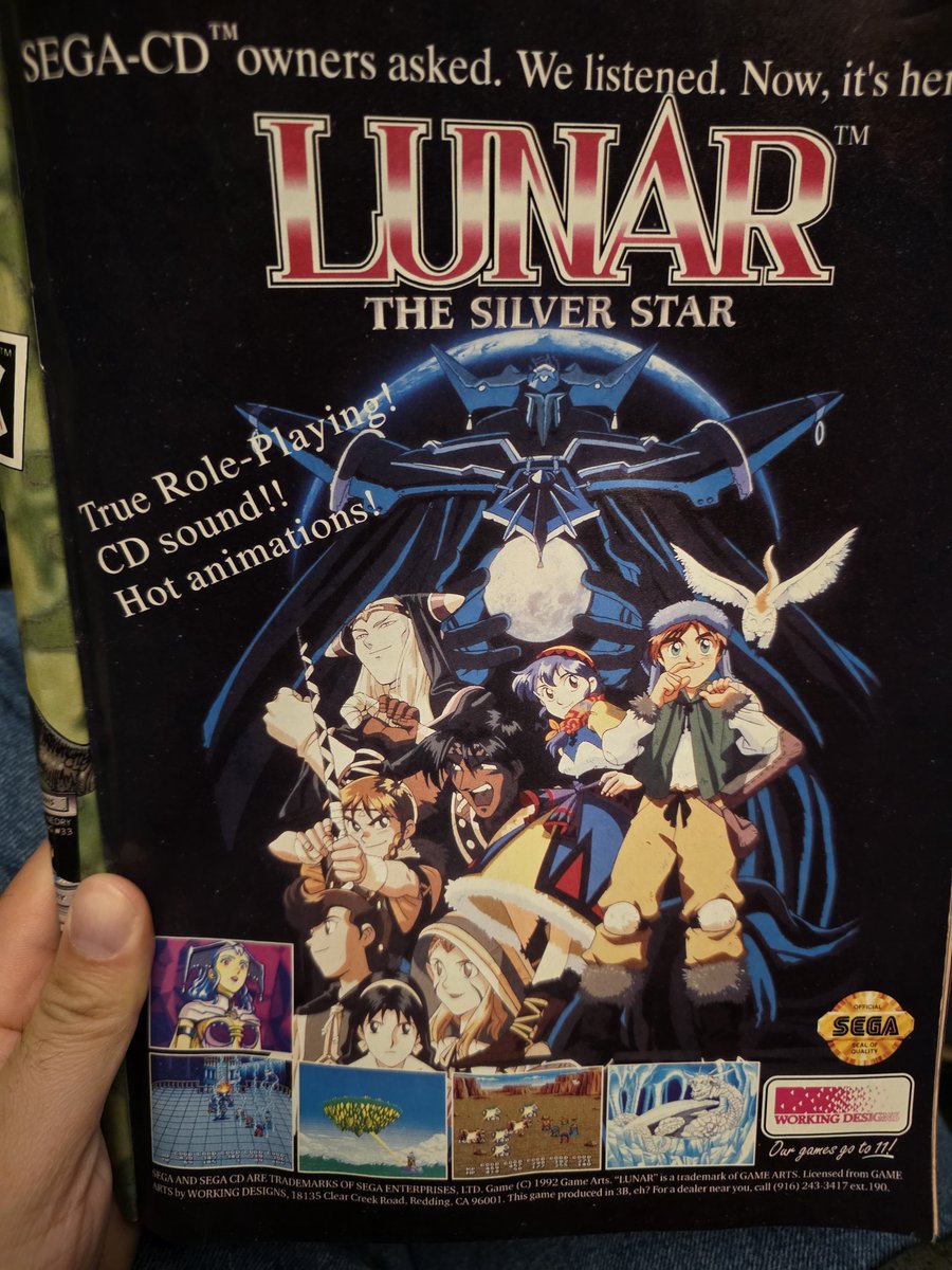 Lunar: The Silver Star for Sega CD!