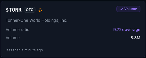 ASEAllSeeingEye's tweet photo. $TONR unusual activity https://t.co/i0PTVLKtxK