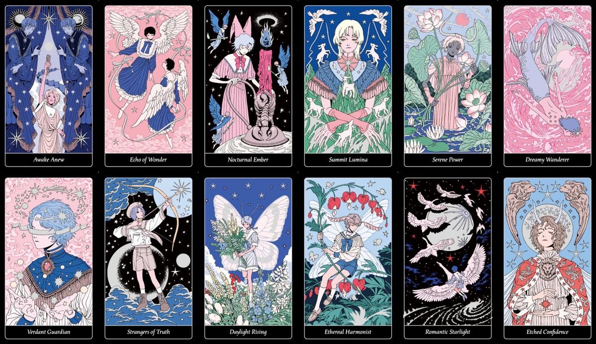 txt tarot cards for “the star chapter: together”.