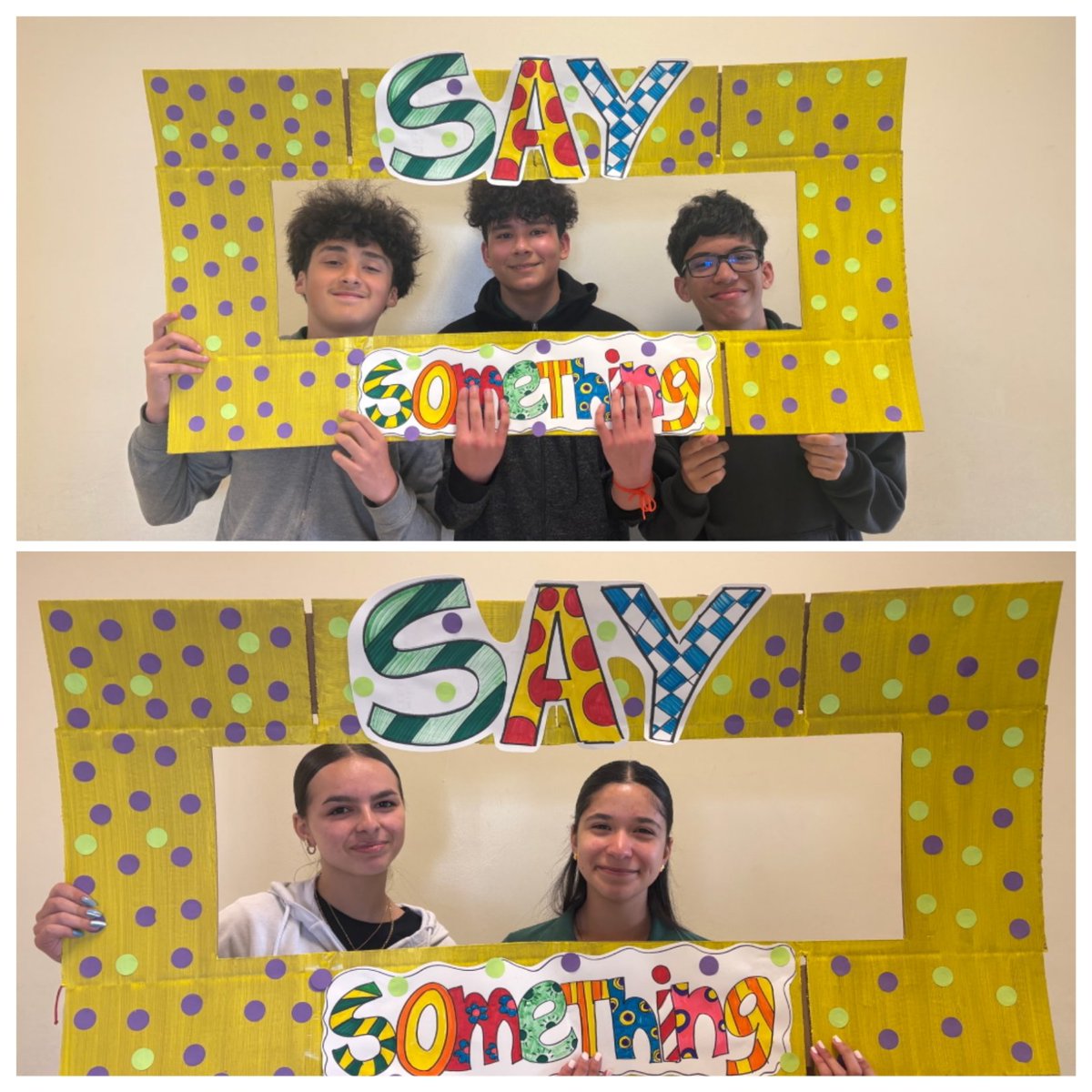 MAMilamK8's tweet photo. Promise to be an #Upstander and ”Say Something” when you see someone at-risk of hurting themselves or others.
#iammilam
#YourBestChoiceMDCPS
@MDCPS @SuptDotres @MDCPSNorth @StdtSvcsMDCPS @aniteach @YeseniaAponte05 @RobertoAlonsoFL @sandyhook https://t.co/zsE7CNGX9z