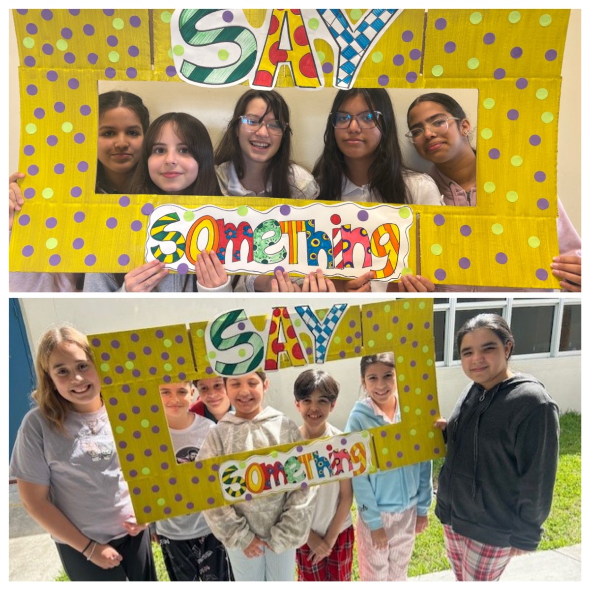 MAMilamK8's tweet photo. Promise to be an #Upstander and ”Say Something” when you see someone at-risk of hurting themselves or others.
#iammilam
#YourBestChoiceMDCPS
@MDCPS @SuptDotres @MDCPSNorth @StdtSvcsMDCPS @aniteach @YeseniaAponte05 @RobertoAlonsoFL @sandyhook https://t.co/zsE7CNGX9z