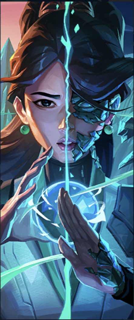 TELL ME IM NOT INSANE THEY MATCHING BOTH THE REYNA AND SAGE CARD