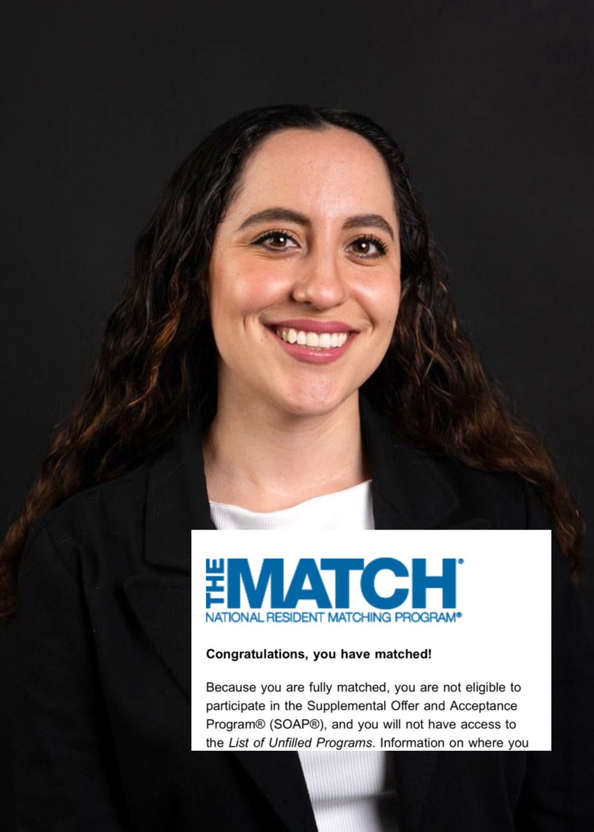 drLoreVazquez's tweet image. #Match2026 🇺🇸

I am honored and grateful to share that I have matched into an Internal Medicine residency in the United States. An important milestone in my journey as a physician. 🥼🩺

Excited for this next chapter.

#InternalMedicine #IMG