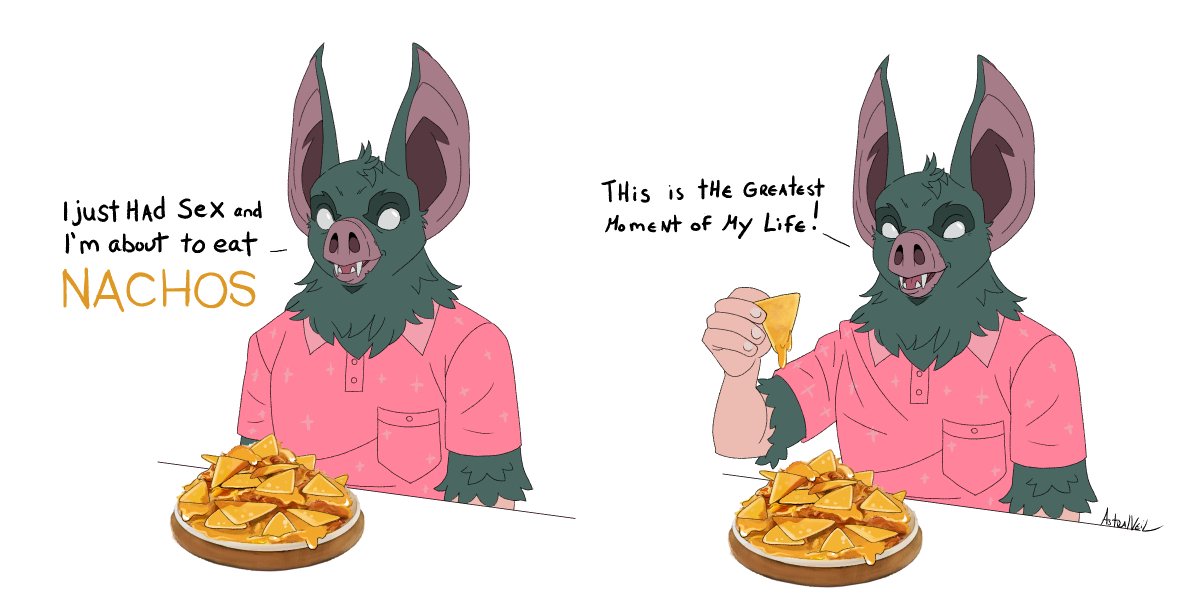 AstralVeil's tweet image. A bat enjoying the simple things in life 
#sonar #dispatch #SonarDispatch