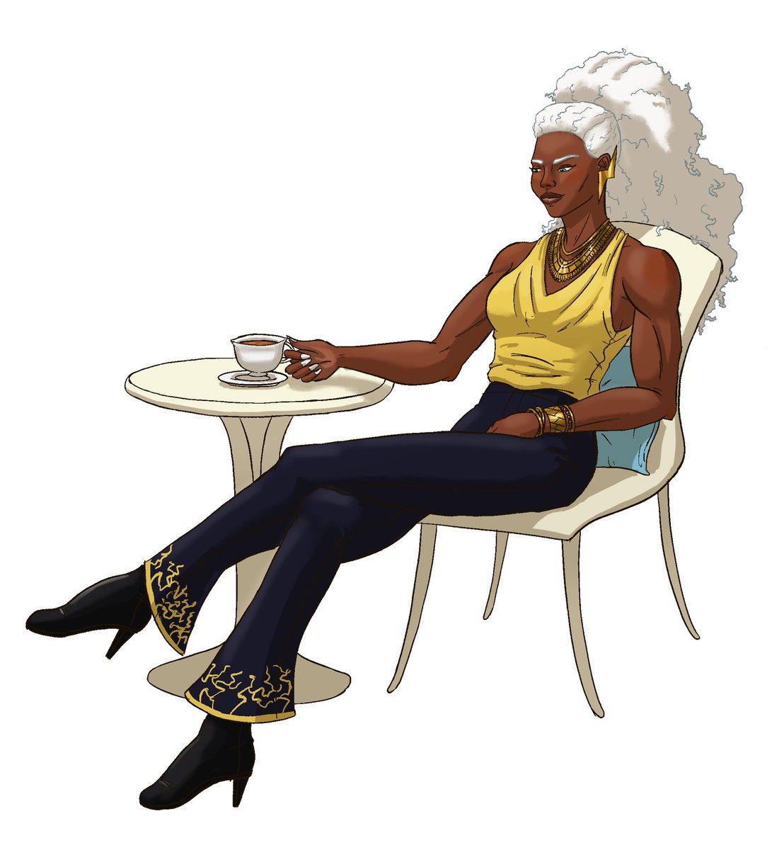 Storm having tea cus I remembered I have free will

#art #marvel #marvelcomics #storm #ororomunroe #xmen #fanart