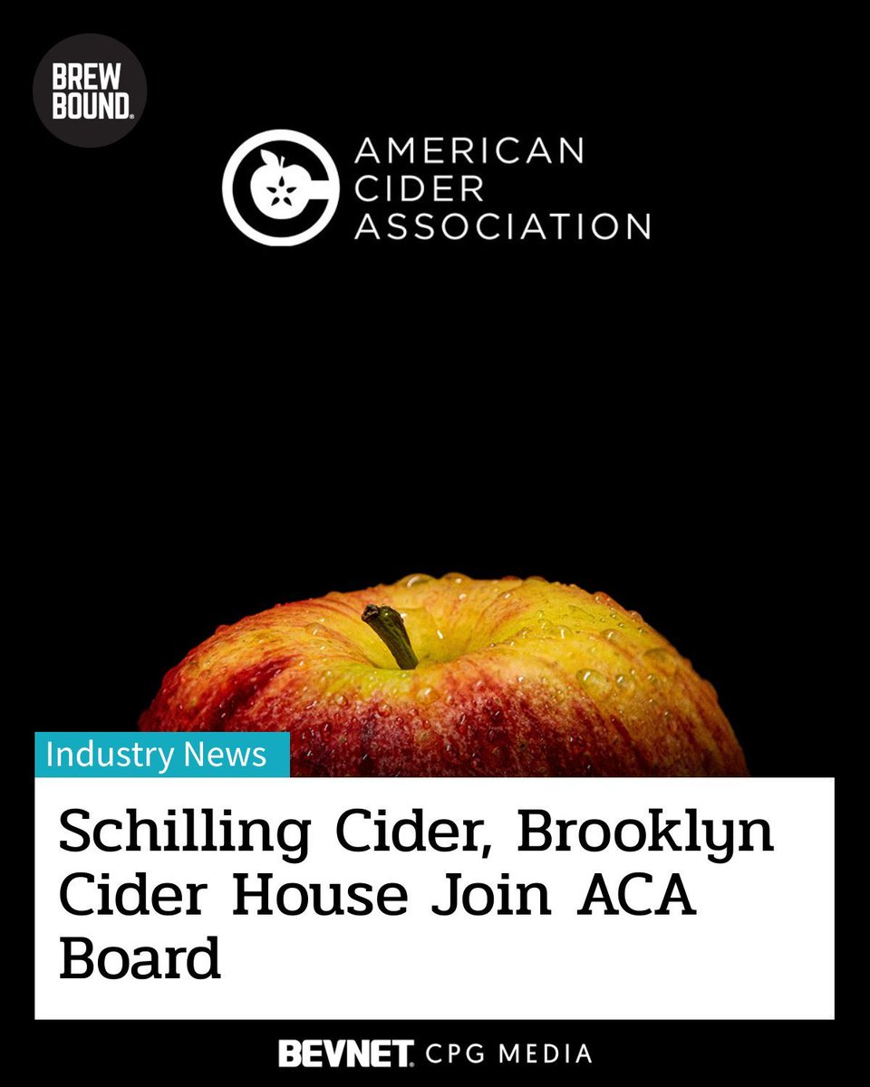 Brewbound's tweet image. Schilling Cider co-founder &amp;amp; CEO Colin Schilling and Brooklyn Cider House head cidermaker Richard Yi have been elected to the American Cider Association board, joining four re-elected members following CiderCon 2026. 🍎🍺  

brewbound.com/news/schilling…  

#cider #beverageindustry
