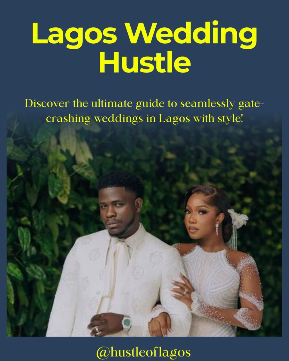 hustleoflagos's tweet photo. Have you ever gate-crashed a Lagos wedding? 👀
#HustleofLagos #TheHustleofLagos #MeetTheDapsons #LagosWedding #NigerianWedding https://t.co/e1eP97oX6i