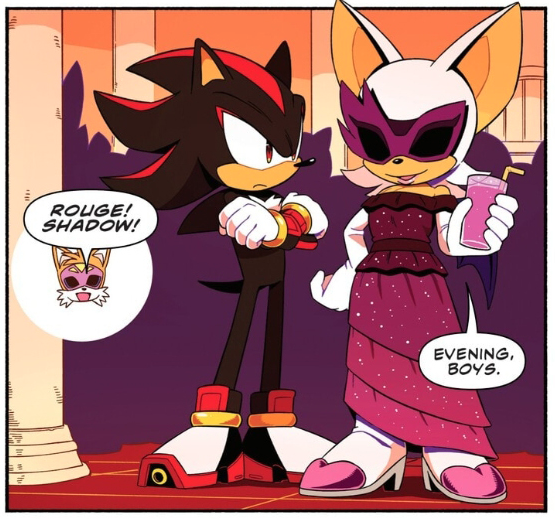 How come Shadow looks like he's waiting for his mom to finish talking to her friend at the grocery store?