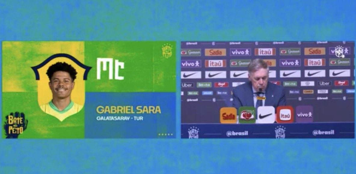 Oyuncumuz Gabriel Sara Brezilya milli takımına secildi