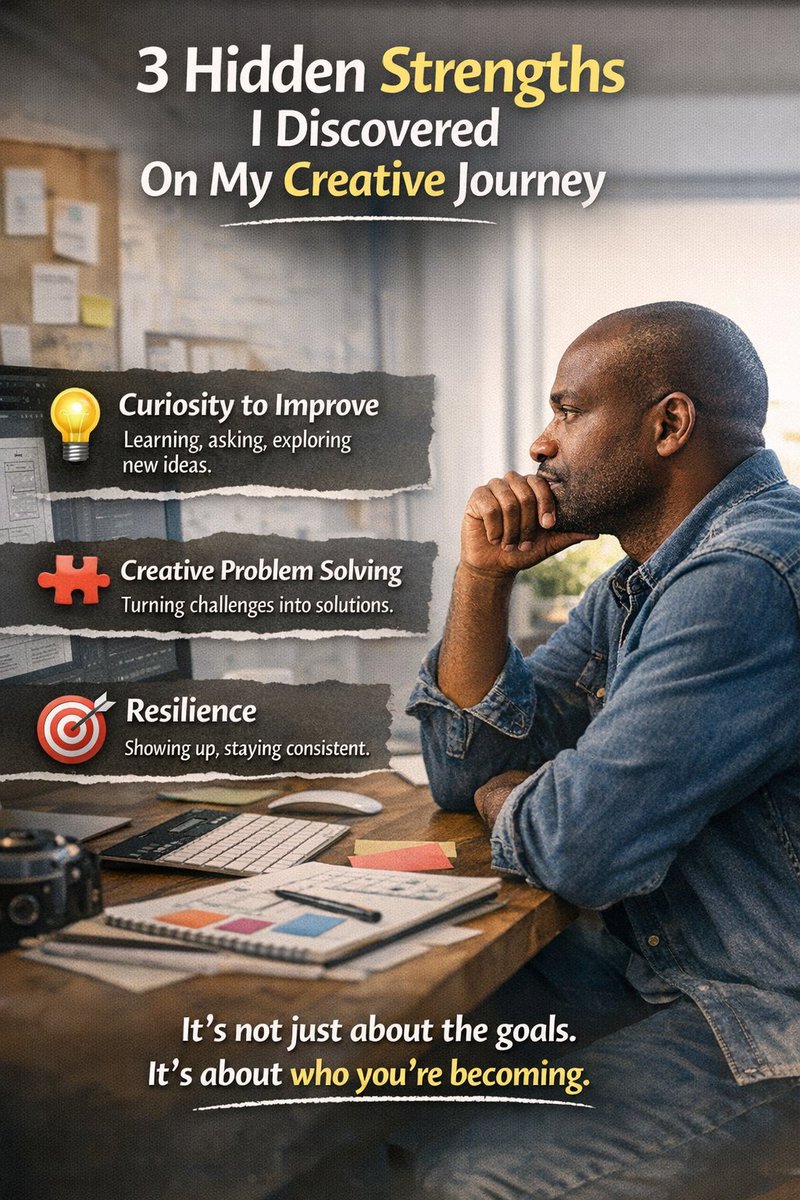 the_platinumguy's tweet photo. Recently, I paused and reflected on my journey as a UI and Graphic Designer. And I realized that some of the most powerful strengths are the ones we often overlook.
Here are 3 hidden strengths I discovered:
 #GraphicDesign #CreativeGrowth #DesignMindset #KeepBuilding https://t.co/cz0JdXxQ7G