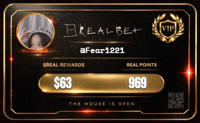 Fear1221's tweet photo. my @RealBet Season 1 VIP card just hit different

open your boxes. thank me later.

https://t.co/5o6Ap6nBOm https://t.co/fZk9CH20mQ