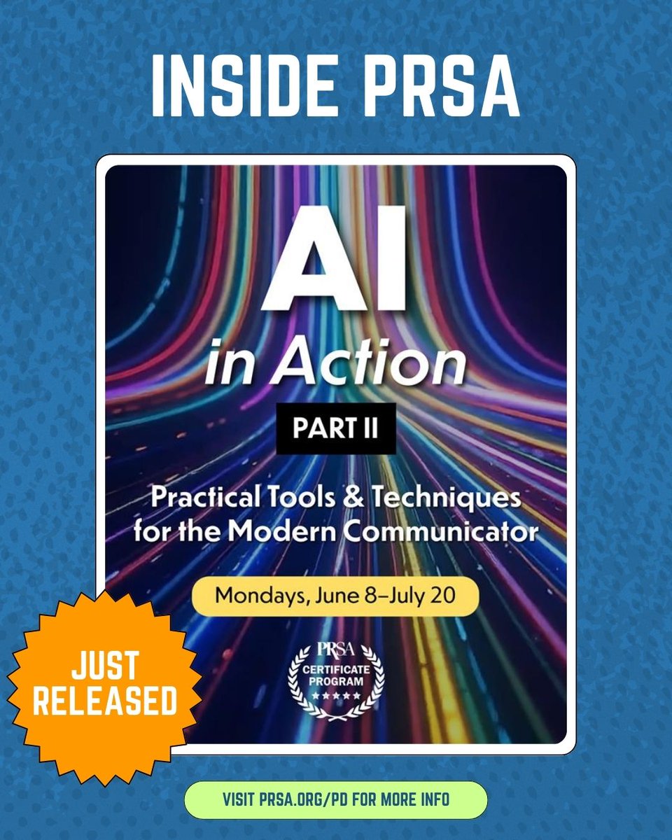 PRSA tweet media