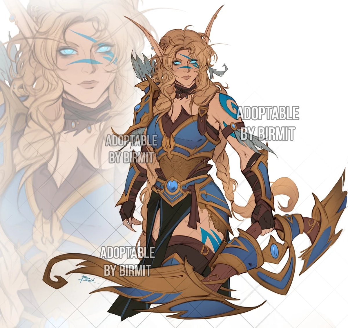 Quel'dorei ranger quick ad0pt is available on my d1scord now! 🏹

#warcraft