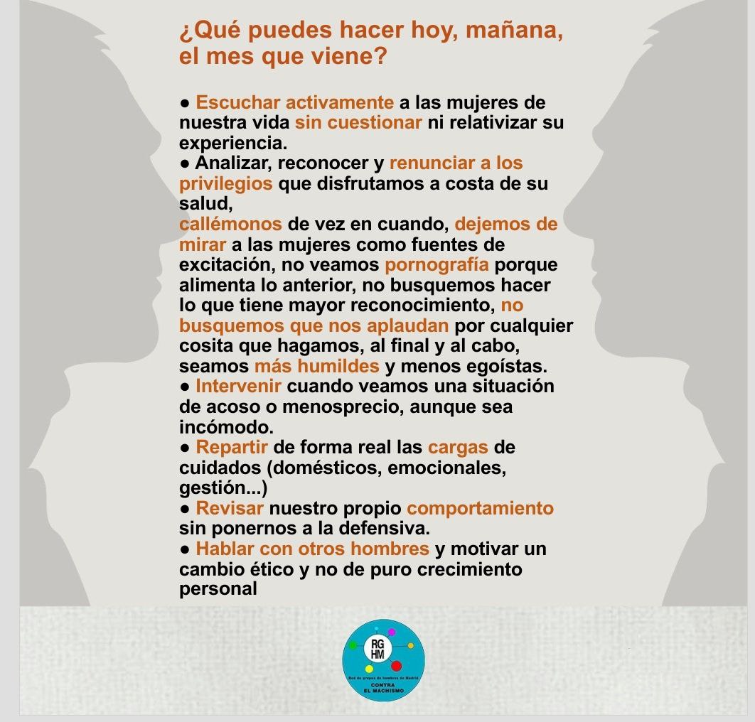 El #8M nos recuerda el camino. El resto del año, toca recorrerlo.
#Masculinidad #Feminismo