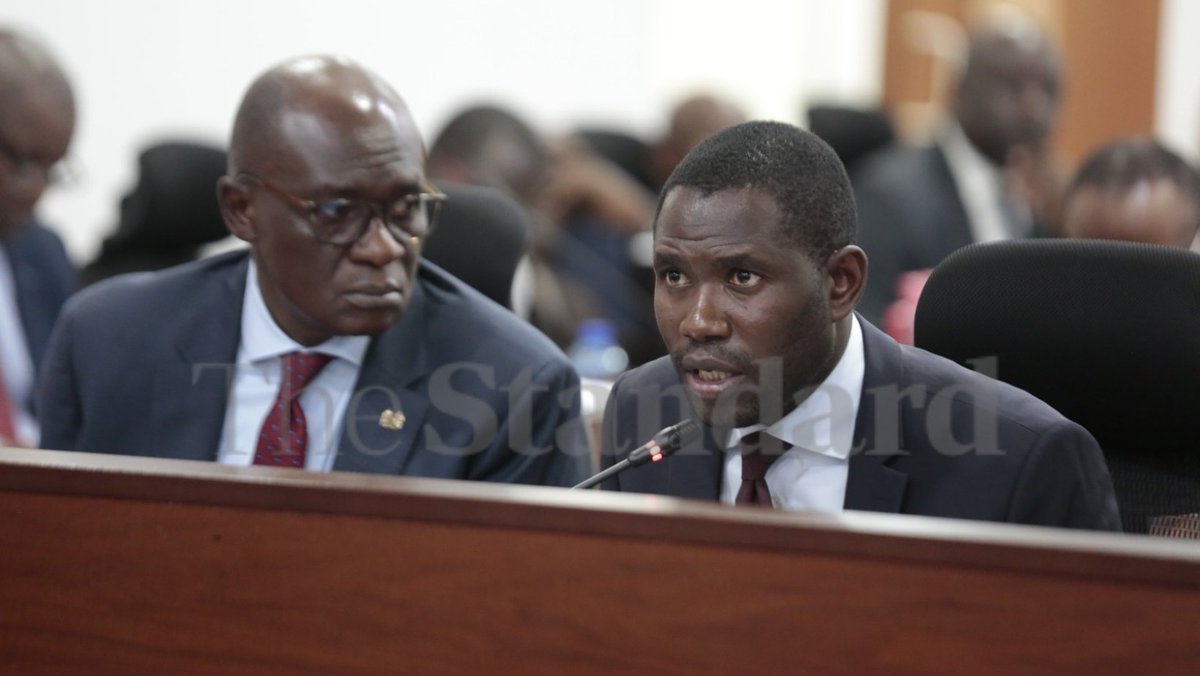 Director General for Health Patrick Amoth and Medical Services PS Ouma ...