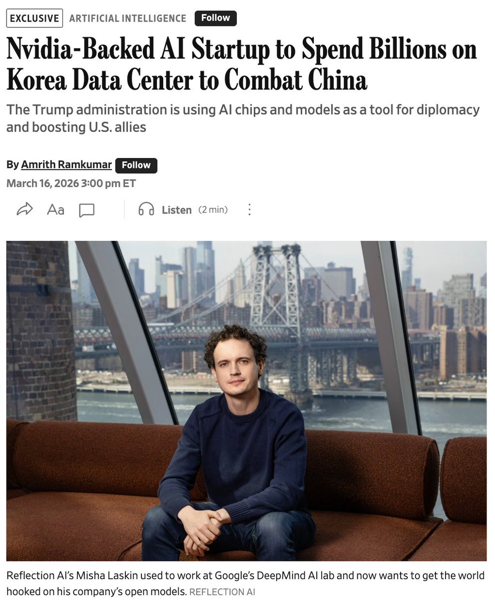 Reflection AI tweet media