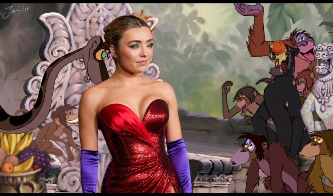 So honored and delighted to be <a href="/Jannilove3/">Jannilove</a> pretty trophy date to King Louie's jungle party. Let everyone drool and gasp as only master's coils are allowed to slither inside my dress tonight. I shake my butt to the jungle beat for master, no one else may grope it but Janni<3