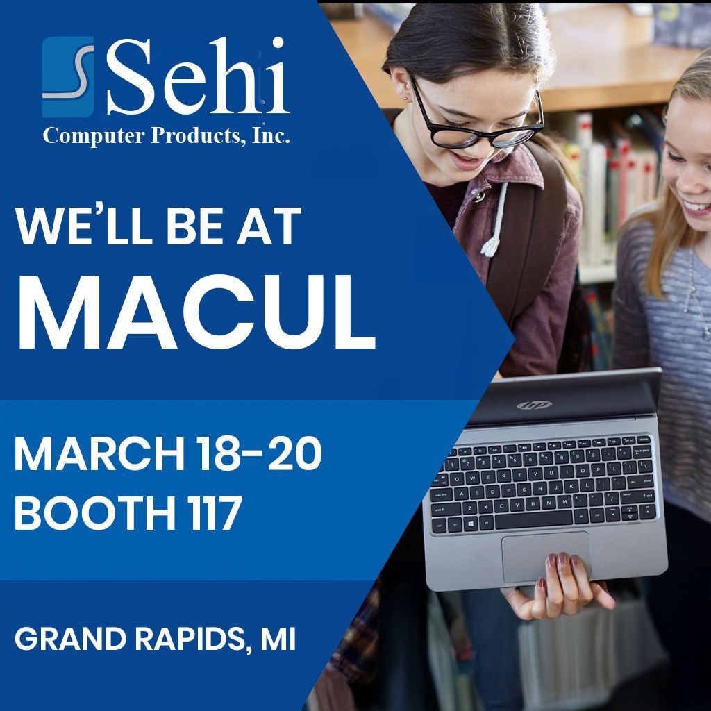 Sehi_Computer's tweet photo. MACUL is almost here! Stop by Booth 117 to connect with the Sehi team and see how we help schools deploy and support the technology powering today’s classrooms. https://t.co/XmjBcrYodl