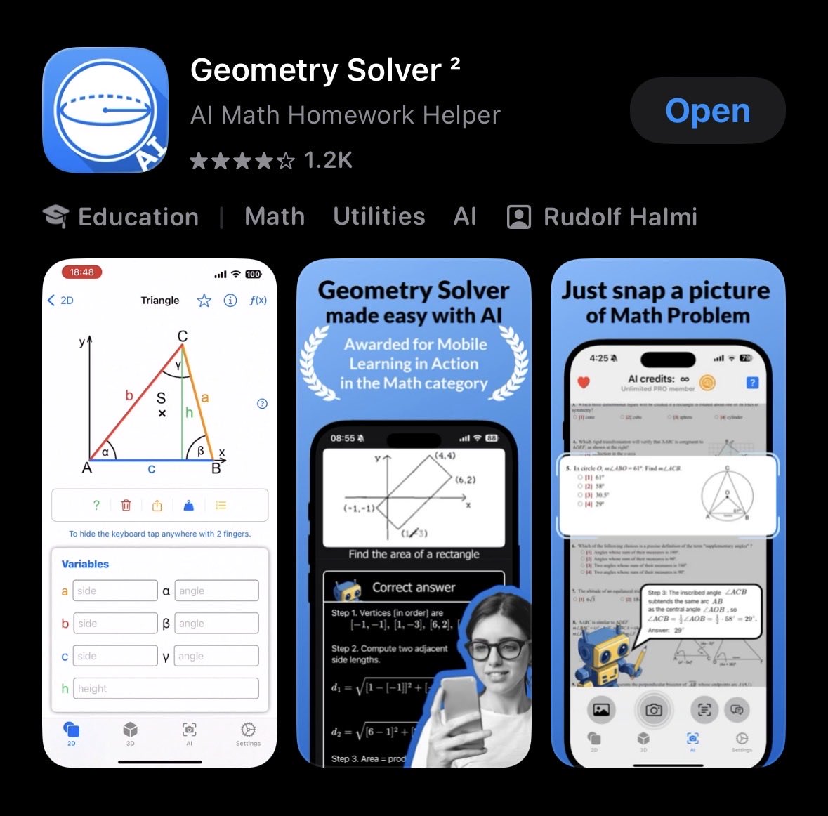 Sn0wbrave's tweet photo. 🔥 Geometry Solver² PRO is FREE right now!
AI-powered math helper, solve geometry word problems, explore 100+ shapes, get step-by-step solutions & PDF export. No ads. Certified by the Educational App Store 📐
#LifetimeDeal #FreeApps #iOS https://t.co/zJJYx6E3hM