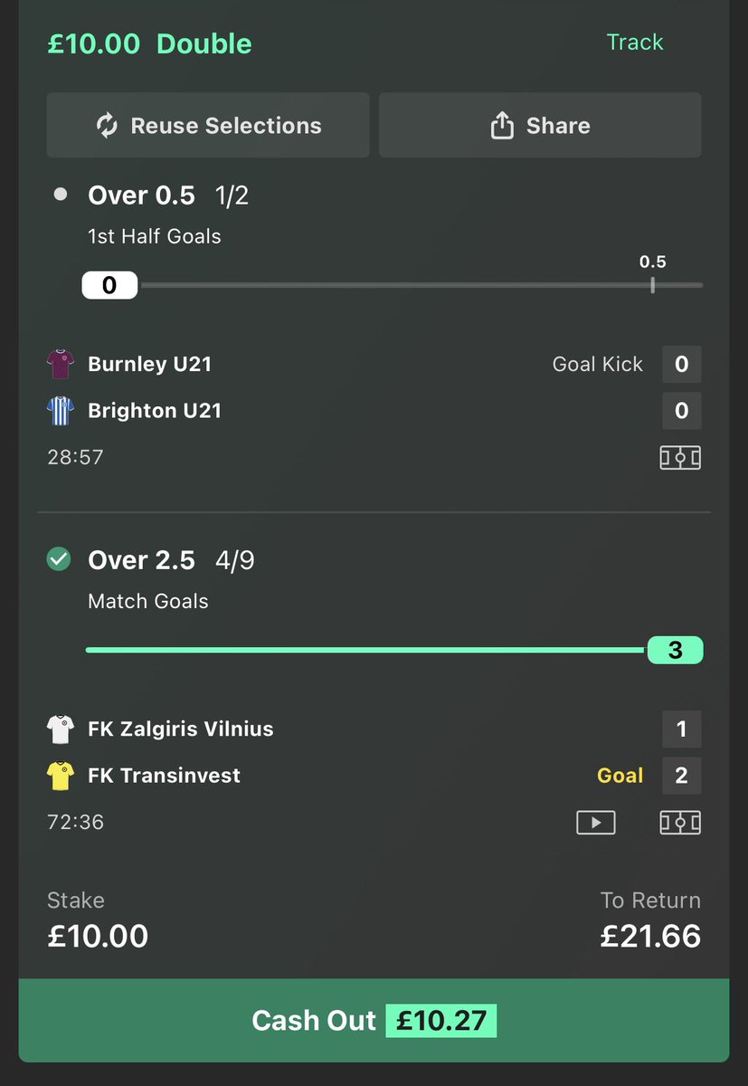 One down one to go ✅

#Football #bet #bets #inplay #money #tips #followers #smm #bet365
#europaleague