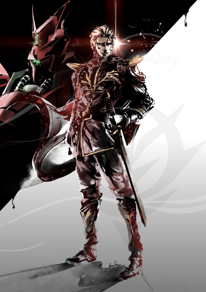 Char Aznable (Yoji Shinkawa Inspired)

Art by <a href="/HouseQuay/">HouseQuay</a> 

#Gundam