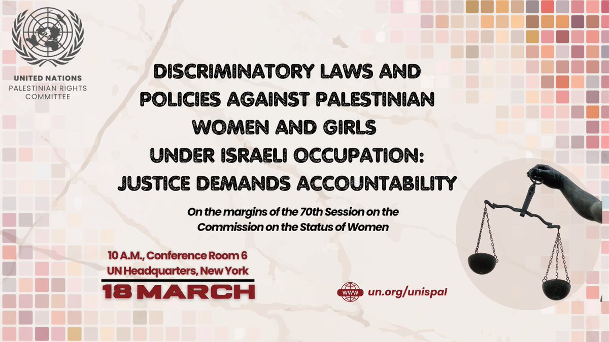 UN Palestinian Rights Committee tweet media