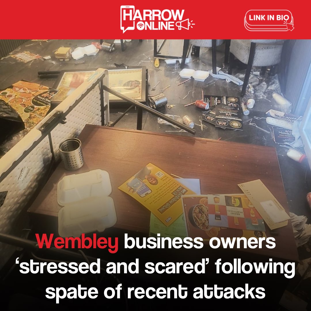 harrowonline's tweet image. Business owners in Wembley are “stressed and very scared” following a series of attacks on multiple premises which have so far led to no arrests. Full story on our website. #Wembley #Sudbury