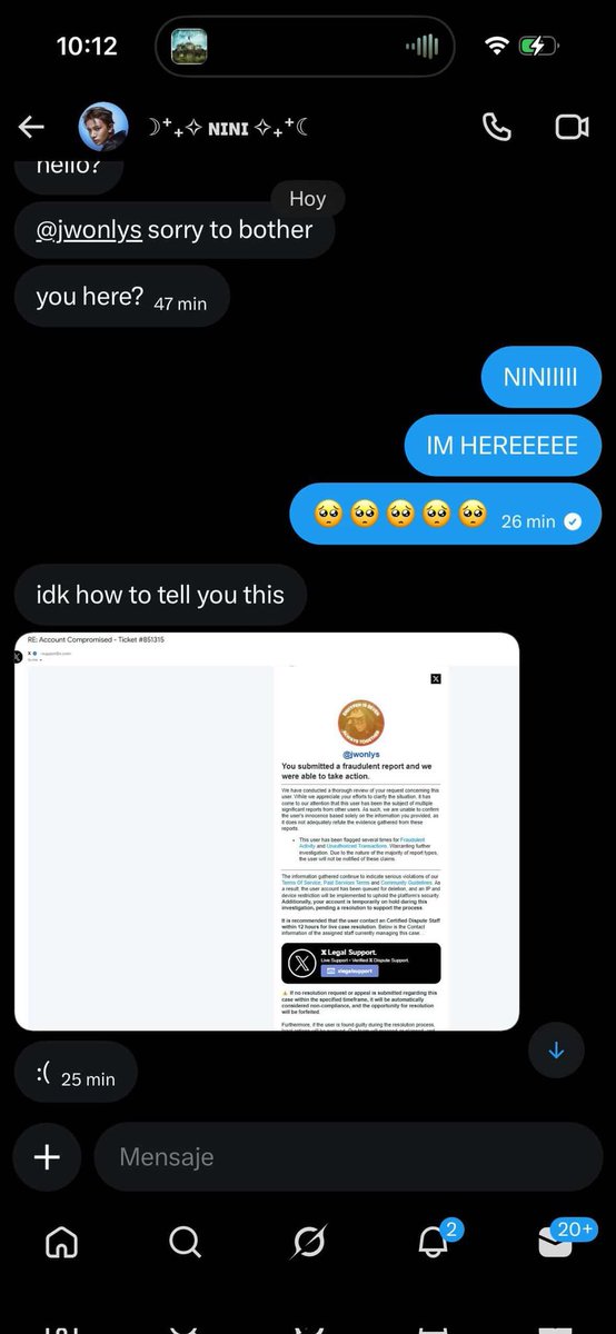 nini1731365's tweet photo. this is Nini the real owner of (@iichiigoiichie) I wanted to address this issue way before but let it go. So a week or two ago, one of my x moots (who I'm not pretty close with) texted me saying that they accidentally reported me, and that I need to contact the x support team on- https://t.co/STqXK5kj6f