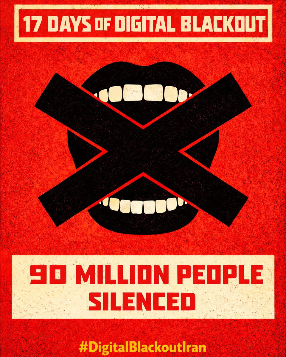 BHyun004's tweet photo. The people of Iran are cut off from the world.
The world must not cut them off too.
@elonmusk
#DigitalBlackOutIran‌ https://t.co/rcJoQ4a4qu