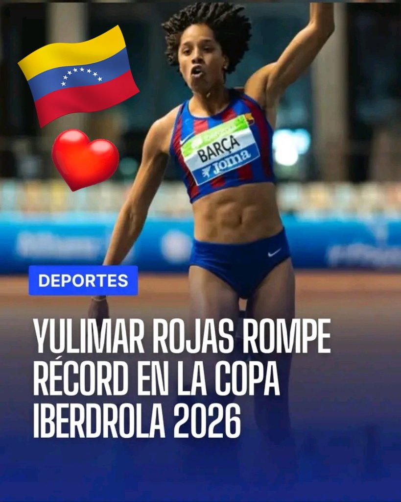 <a href="/TeamRojas45/">Yulimar Rojas</a>  Nuestra gran Yulimar Rojas lo volvió a hacer... Gracias Negra hermosa por tantas alegrías que nos das! Bendiciones un abrazo desde Venezuela.🇻🇪🕊️🌿🌹#Iberdrola2026