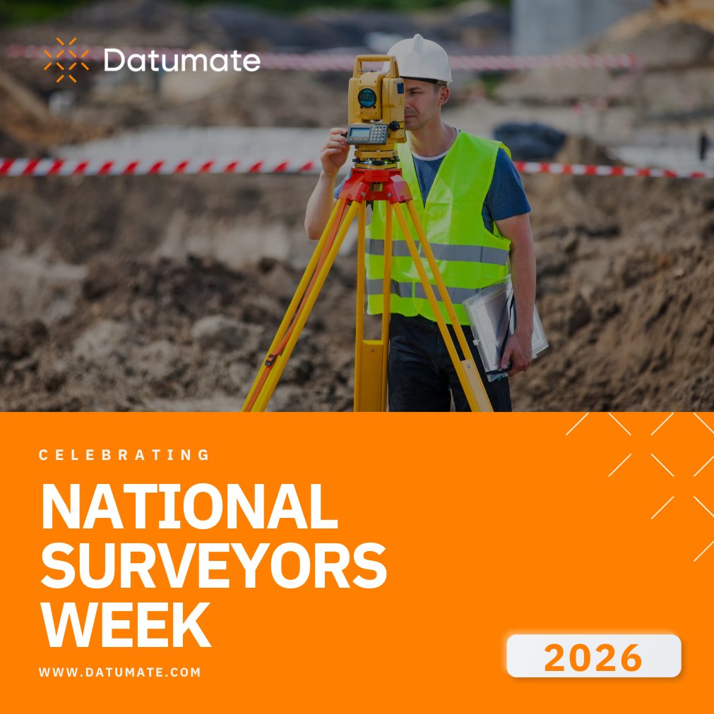 datumate's tweet photo. Happy #NationalSurveyorsWeek to every crew out there shaping the infrastructure of tomorrow.

#Datumate #Surveying #ConTech #InfrastructureConstruction #DroneData #ConstructionTech #AEC https://t.co/3EYjpuS6x5
