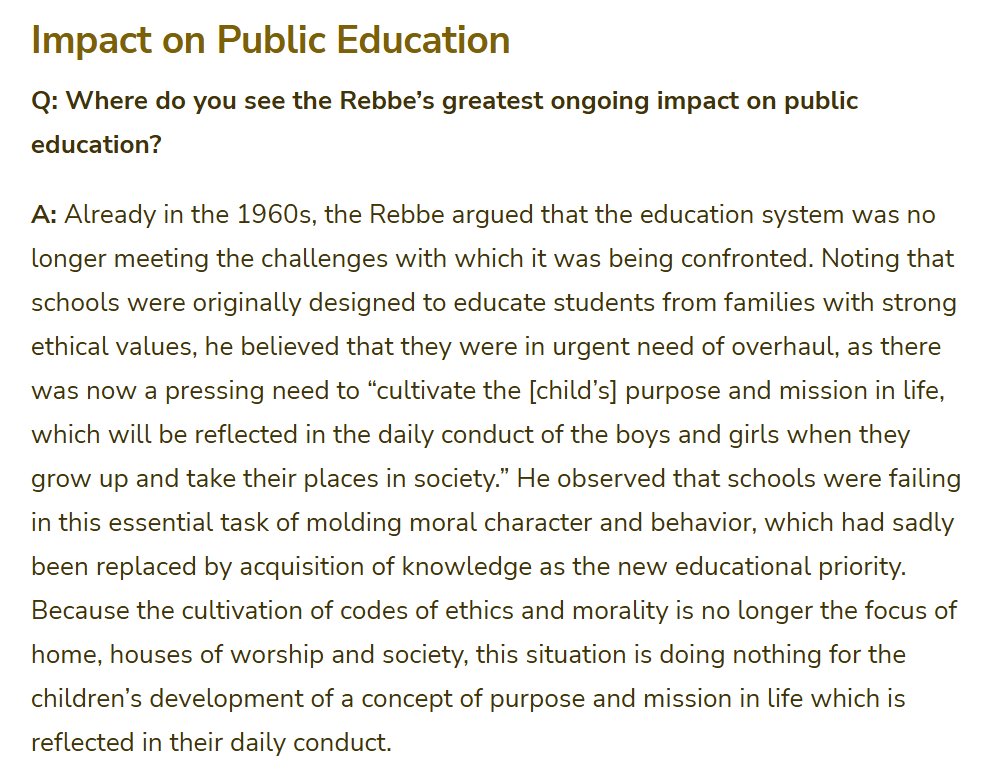 Very_0wn's tweet photo. https://t.co/T1za8uQezq
"The Rebbe urged the inclusion of teaching the Noahide Laws as the foundation of society. He placed an emphasis on moral and values education as a vital component of the curriculum, with the study of the Noahide Laws as a pivotal aspect of the syllabus." https://t.co/2FXFeY3zDc