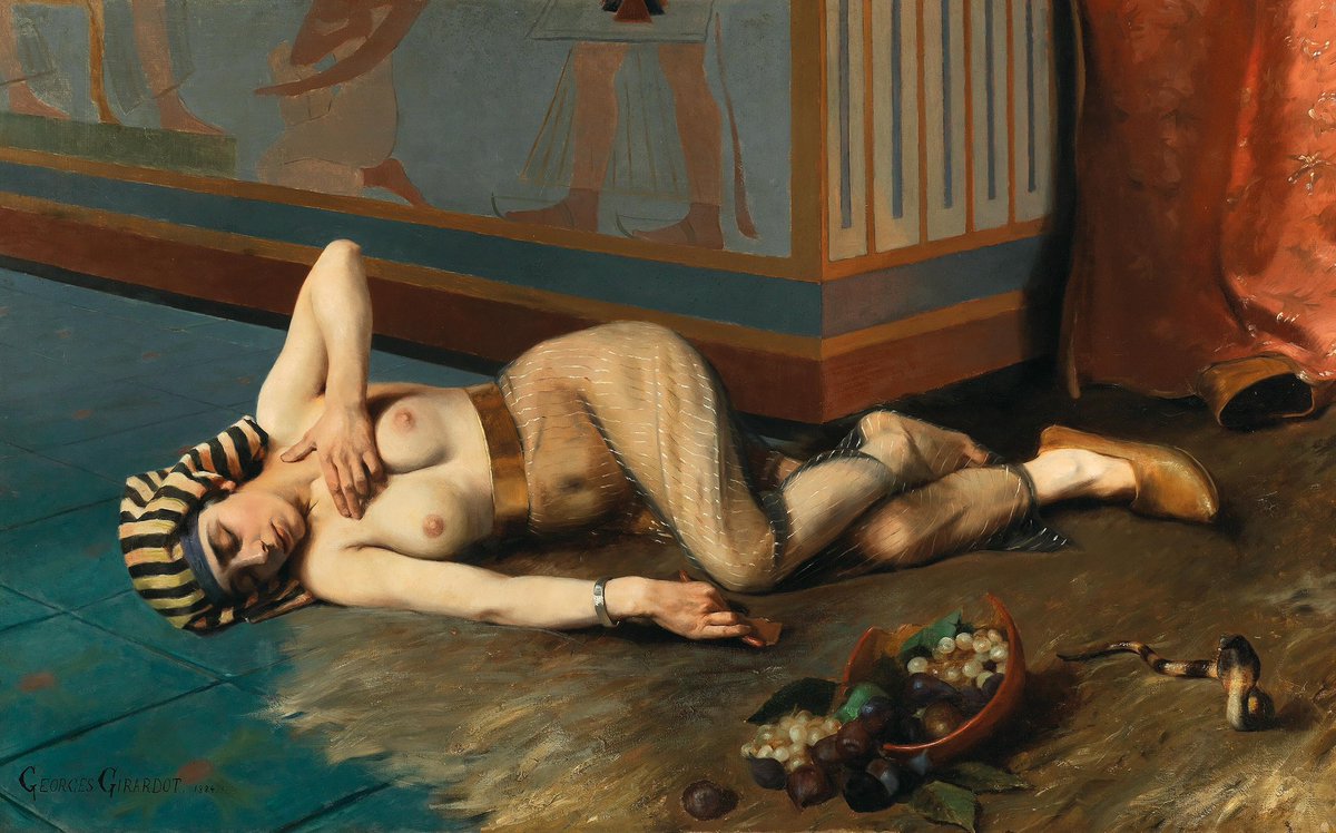 occult__culture's tweet photo. The Death of Cleopatra, Georges Girardot (1884) https://t.co/yLUaaE7ZKE