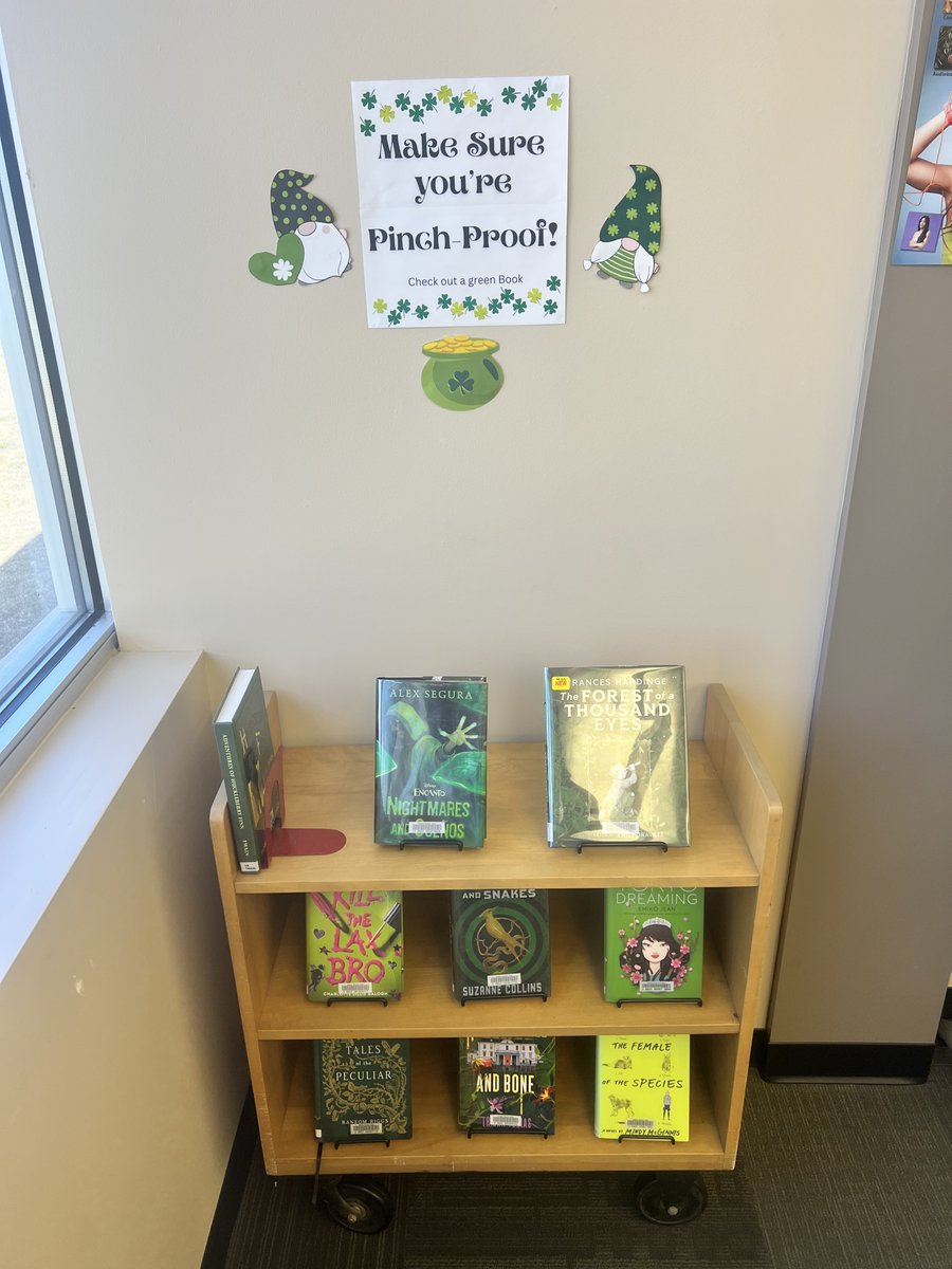Be pinch-proof this Saint Patrick's day and grab a green book!
Stop by the Young Adult section and check out some great reads.