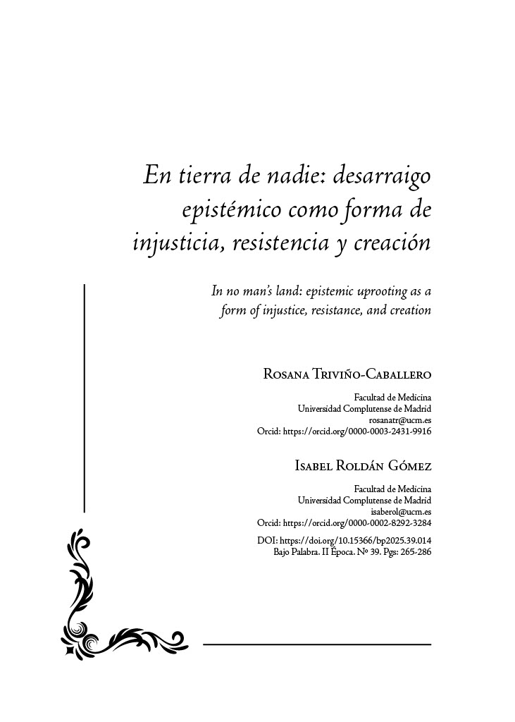 Revista de Filosofía BAJO PALABRA tweet media