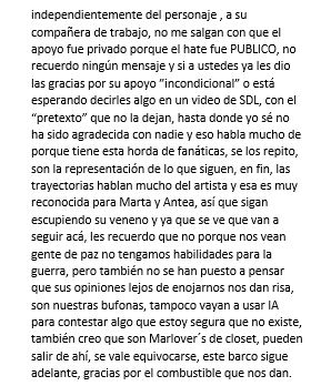 osru29's tweet photo. Antea eres un gran ser humano, gracias por darle vida aun personaje tan iconico como Cloe, gracias por dar visibilidad a que el amor no es perder tu dignidad y a usarte, este Fandom te quiere y te respeta, cuenta con nosotras #Marloe https://t.co/j622pJZ33U