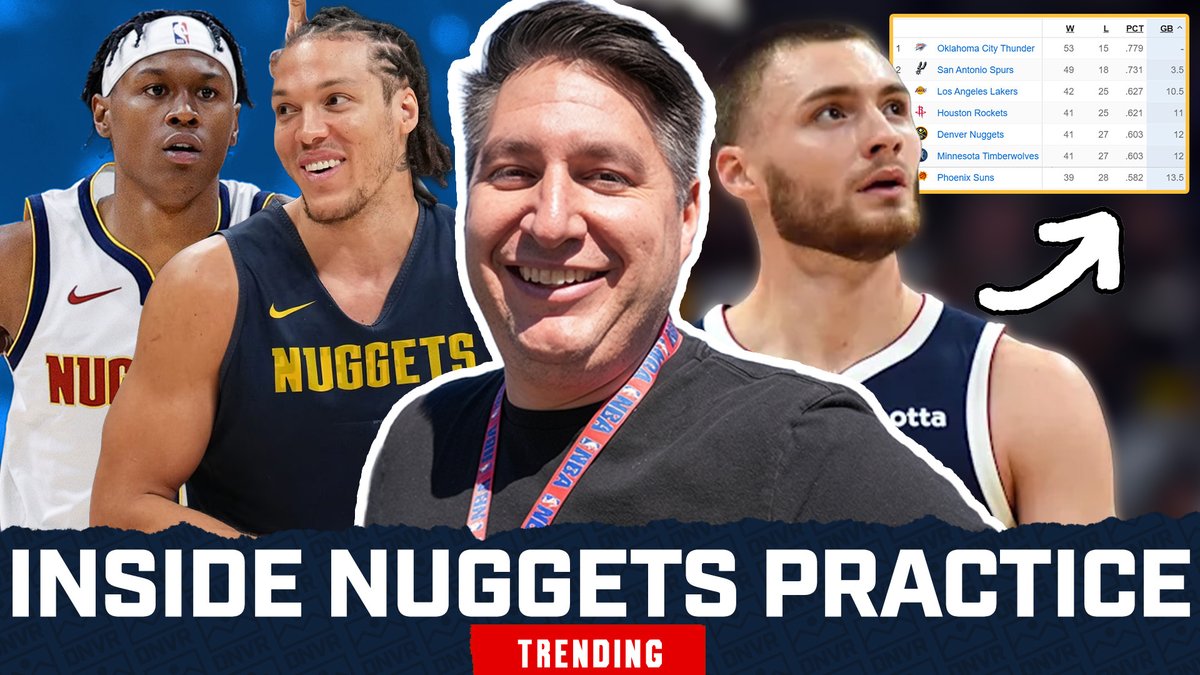 DNVR_Nuggets's tweet image. 𝑰𝑵𝑺𝑰𝑫𝑬 Nuggets practice with @Adam_Mares 👀

- The latest on Peyton Watson
- Aaron Gordon's health
- How the Nuggets view the West standings
- David Adelman on the clutch issues

📺 FULL VIDEO: youtube.com/watch?v=-1KgvC…