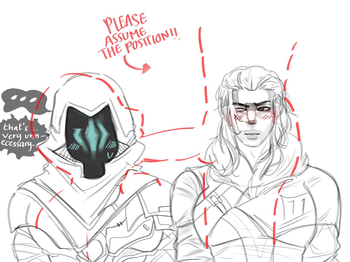 Cyrusrots's tweet photo. Giggles i like this trend because i can draw say gex with these two without actually drawing it (sorry if the anatomy in the second panel looks like shit, i drew it without reference)
#omen #sova #sovmen #shadowowl #valorant https://t.co/1D6wgAJ8Eq