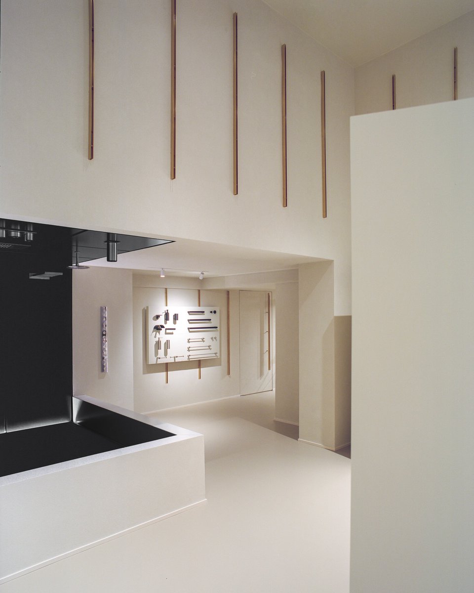 BathHouseDesign's tweet photo. In their new Milan showroom, the #ZucchettiDesign Waterwords universe unfolds in both depth &amp; breadth

Our qualified team supports every design choice, translating aesthetic vision into technical precision &amp; guiding each project from concept to completion
https://t.co/9vDqPElSJX https://t.co/nxzFk815uS