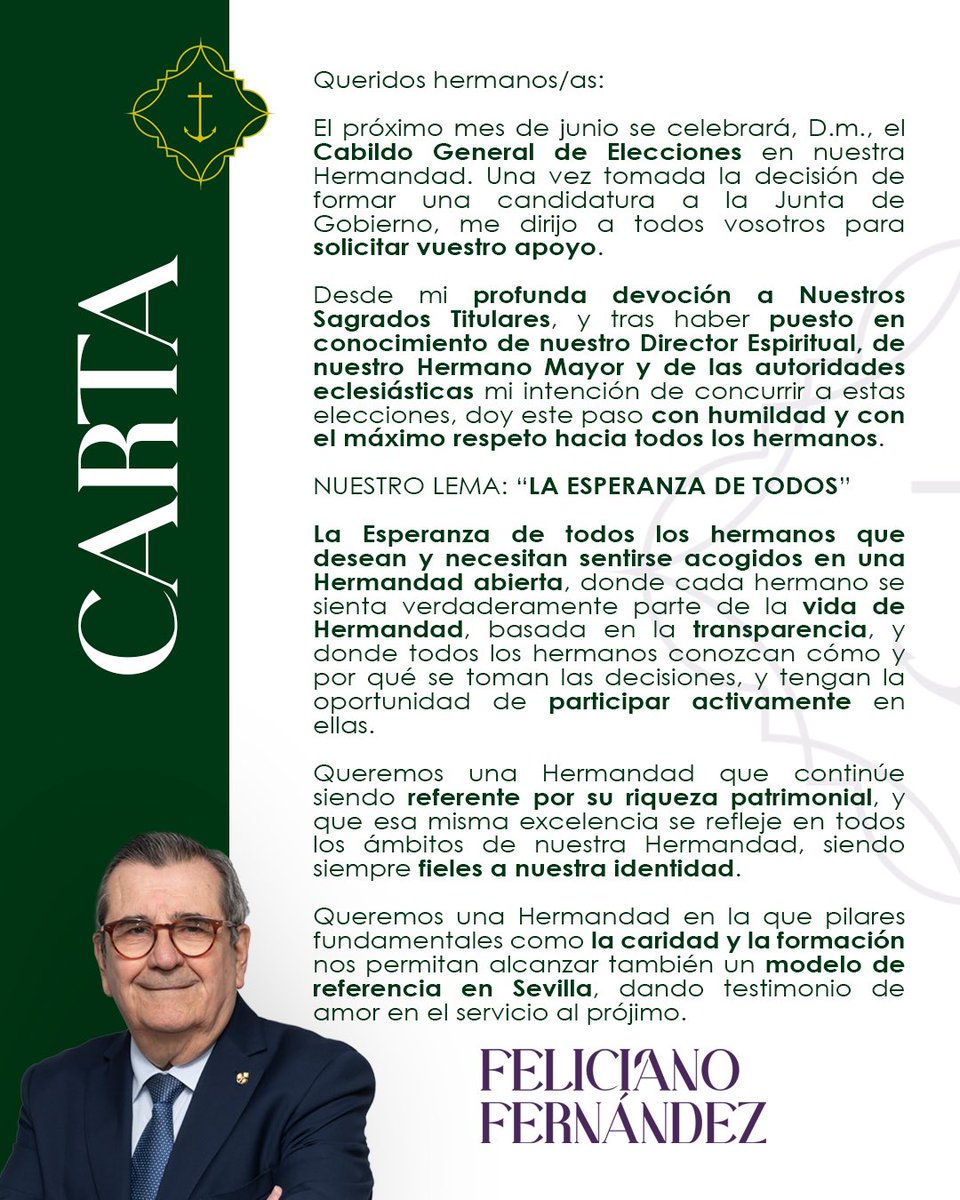 Candidatura Feliciano Fernández tweet media