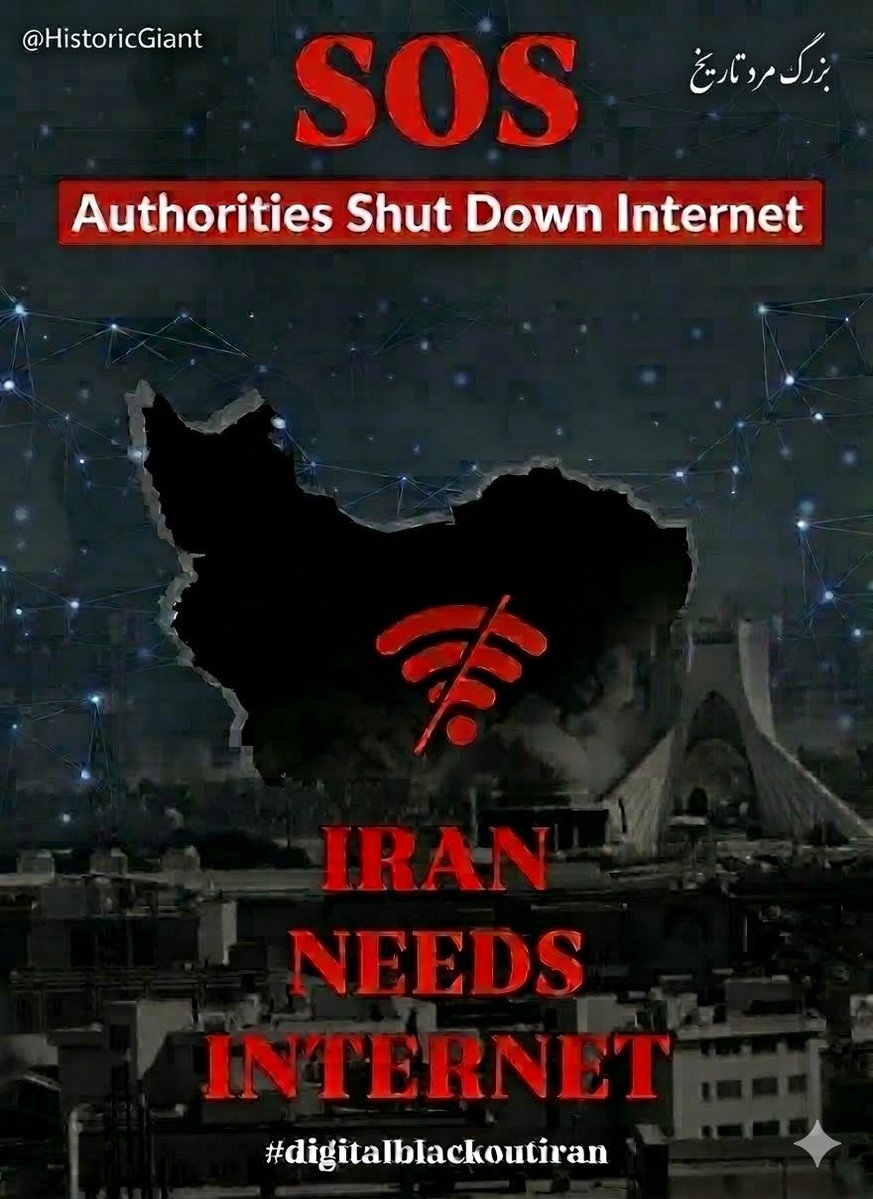 Millions of people in Iran are being silenced by an internet blackout.

No internet means no videos, no evidence, no way for the world to see what is happening.
Please help restore connectivity and amplify their voices.
When the internet goes dark, human rights disappear in the