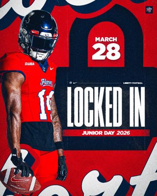 WalkerHughes17's tweet photo. Locked in!!! Thankyou @LibertyFootball can’t wait to get up there and check everything out! @Tony_TDUB @etowahfootball @bvav48 @NwGaFootball @RecruitGeorgia @jack_marinich @DbCoachJulian https://t.co/2tjNAbUyc8