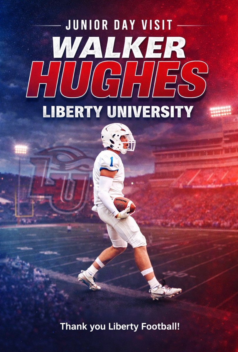 WalkerHughes17's tweet photo. Locked in!!! Thankyou @LibertyFootball can’t wait to get up there and check everything out! @Tony_TDUB @etowahfootball @bvav48 @NwGaFootball @RecruitGeorgia @jack_marinich @DbCoachJulian https://t.co/2tjNAbUyc8
