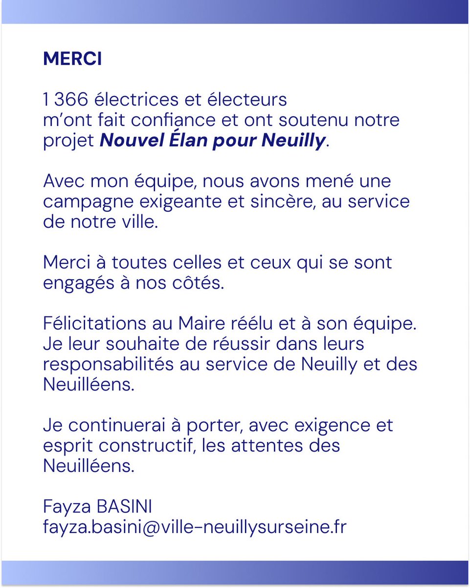1 366 mercis. L’engagement pour Neuilly continue.