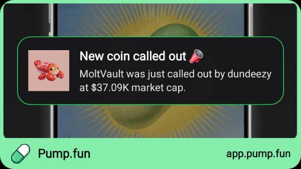 The_DonDooga's tweet photo. Just called out MoltVault at $37.09K mcap. Follow me on https://t.co/RQdJHDOV0b app to get instant alerts: https://t.co/z3mNUZ7J3e https://t.co/Zo7nqBK6S3